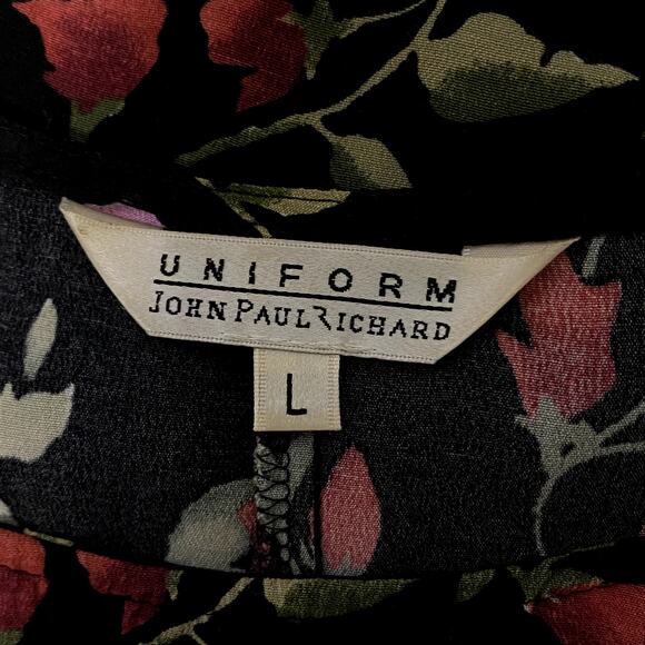 Vintage 90's Uniform Floral Gothic Grunge Whimsygoth Maxi Dress - Picture 12 of 13